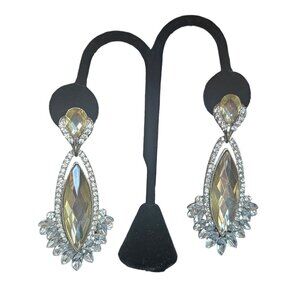 Large Citrine Crystal Chandalier Earring